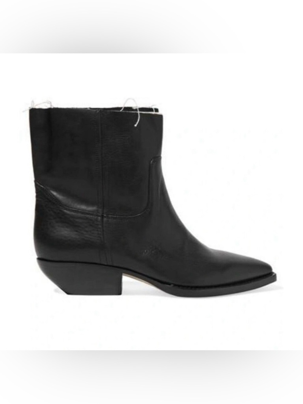 Yves Saint Laurent Women’s Theo Frayed Western Ankle Boots - Picture 3 of 16